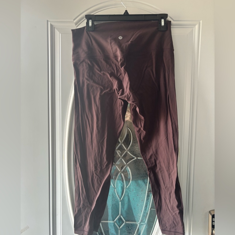 Brown lululemon leggings size 12